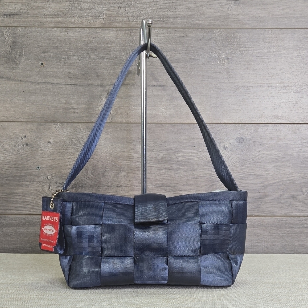 Harveys Seatbelt Blue Woven Shoulder Bag